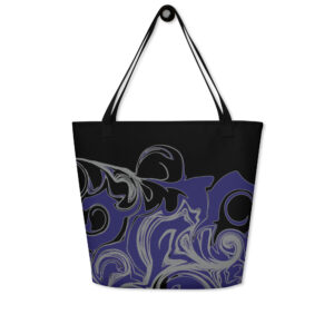 ll-Over Print Large Tote Bag
